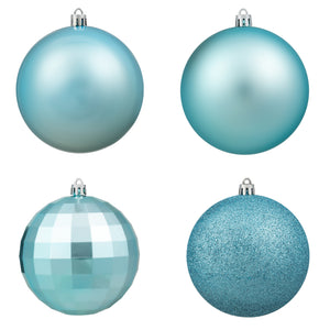 BRILLSHINE 4in Christmas Ball Ornaments Shatterproof Large Plastic Hanging Ball Xmas Ball Ornaments Set